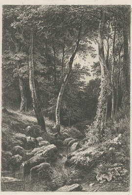 Шишкин Иван Иванович. Ручей в лесу